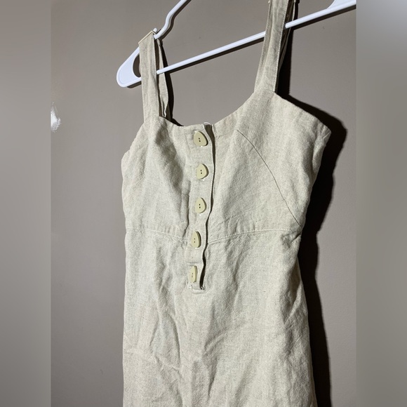 Urban Outfitters Avalon Linen Button-Front Mini Dress Size S - Picture 4 of 8